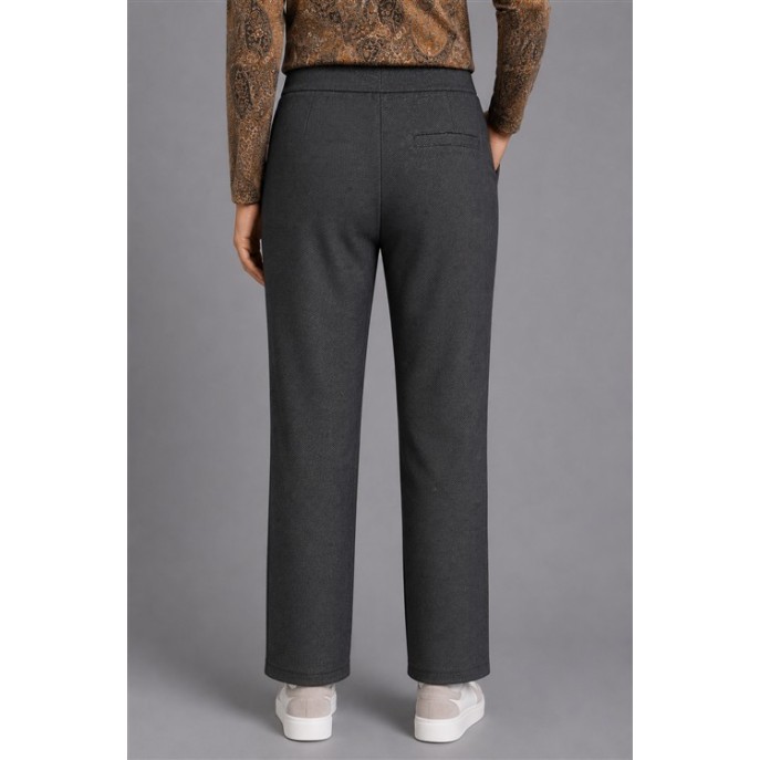 Micha Broek 122841 elastische taille Charcoal Melée Micha Broek 122841 elastische taille Charcoal Melée